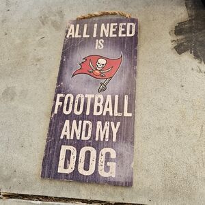 NFL Tampa Bay buccaneers  wooden sign